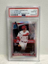 2018 Panini Chronicles - Rated Rookies Shohei Ohtani #272 Stat Line  /332 PSA 10