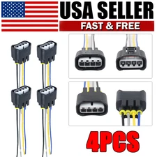 For 2002-2010 Toyota Camry 2.4L Ignition Coil Female Connector Plug Harness 4PCS