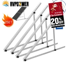 45 inch Adjustable Solar Panel RV Tilt Mount Brackets (2 Set) RV Kit System Flat