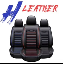 Universal Leather Car Seat Cover Full Coverage Seat Protector Cushion FREE SHIP