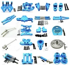 Aluminum Metal DIY Parts For 1/12 WLtoys 12428 12423 RC Car Upgrade Parts Blue