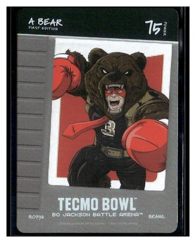 2026 Bo Jackson Battle Arena A Bear First Edition Tecmo #75
