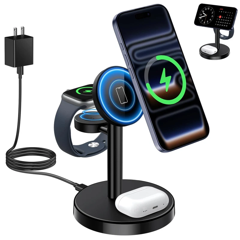 3 in 1 MagSafe Wireless Charging Station 15W