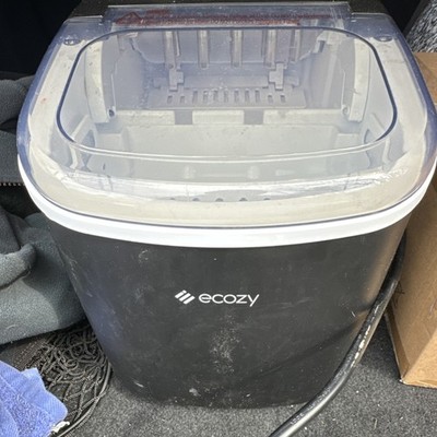 Ecozy Portable Countertop Ice Maker Black White Plastic 1 Item