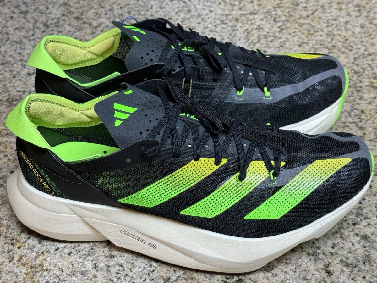 Adidas Adios Pro 3 - Core Black/ Solar Green 2022 (GX6251) - 9.0