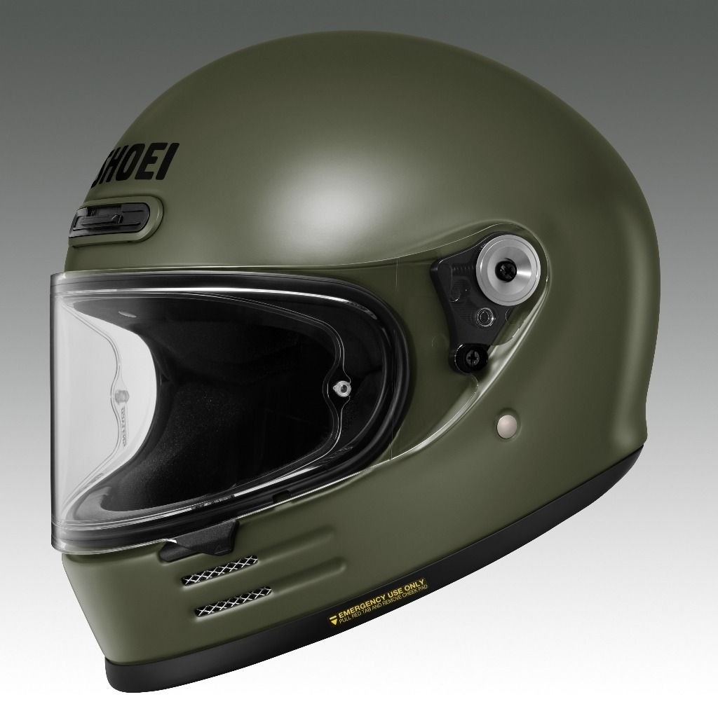 SHOEI Glamster Full Face Helmet XXL 24.8in Moss Green Motor Cycle