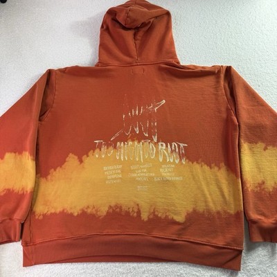 Bas Too High To Riot Fiends Hoodie Album Promo Dreamville Tie Dye 2XL RARE