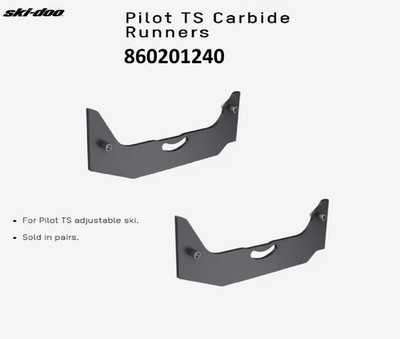 BRP Ski-Doo OEM Pilot TS Carbide Runners (Pair) 860201240