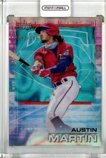 2021 Bowman Best Austin Martin Aqua Lava Parallel /199 Twins