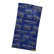 Camino de Santiago Multifunctional Cloth Distances - Seamless Tube Cloth with Routes