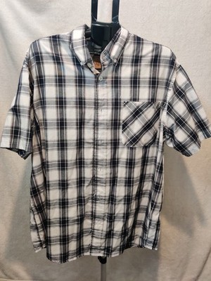 C.E Schmidt Shirt Workwear Men's Size XL Plaid Button Up Short Sleeve Work Shirt