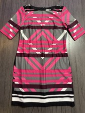 Eliza J Women’s Geometric Print Fully Lined Shift Dress Size 10 Classic Comfort