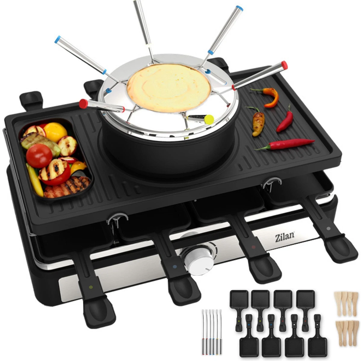 Set Di 8 Spatole In Legno Per Raclette E Pentole Antiaderenti - Utensili Da Cucina Resistenti Al Calore - 3