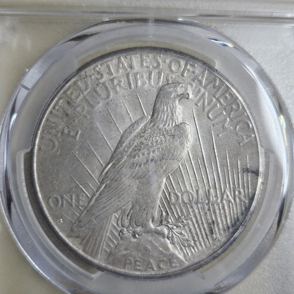 1926 S Peace Silver Dollar PCGS MS63 CAC BU Uncirculated VAM 4 Extra Berry - Image 4 of 4