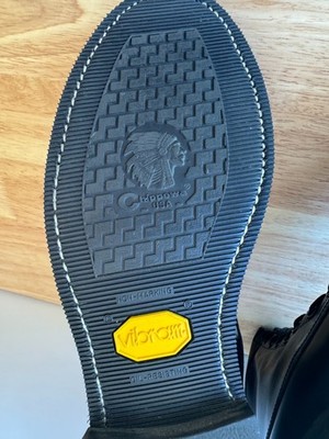 Chippewa Boots Vibram Steel Toe Firefighter Front Zip Black Boots