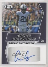 2019 Sage Hit Premier Draft Rookie Auto Black Amani Oruwariye #A88 Auto rg2