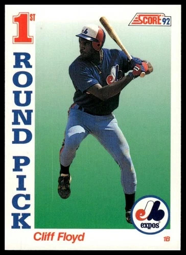 1992 Score #801 Cliff Floyd Rookie Montreal Expos RC NrMt-Mt