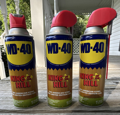 King of the Hill Limited Edition WD-40 Multi-Use Lubricant, 3x 12 oz Cans