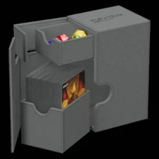 Ultimate Guard - Flip'n'Tray Monocolor Deck Case 80+ "Gray"
