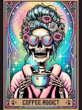 Skull Diamond Art Kits for Adults, Tarot 5D Painting CM054