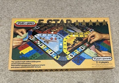 5 Sterne Spiel - Multi-Millionen Dollar Spiel - Spear's Games 1984 komplett sehr guter Zustand