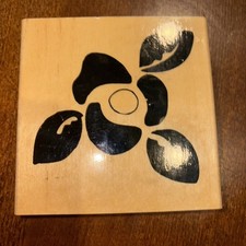 1- Bold Flower Wooden Rubber Stamp By Anita  s 1999