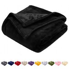 Extra Large Fleece Blanket Sofa Bed Mink Throw Faux Fur Blankets Warm Travel UK