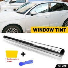 Car Home Office Glass Silver Uncut Roll Film Window Tint Vlt 5 20x10 Ft Feet