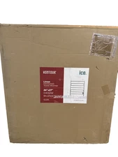 ICO Bath Kontour 24"x 27" Linear Hardwired Towel Warmer Brushed Nickel K4014W