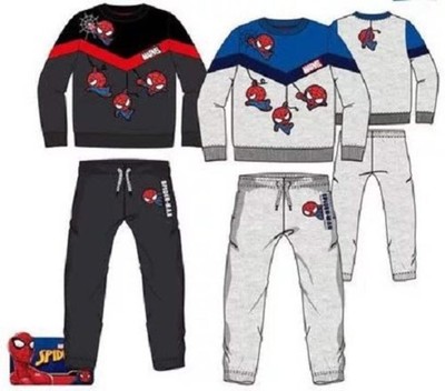 Spiderman Jogginganzug Marvel Trainingsanzug grau Junge Superheld Spinnen Mann