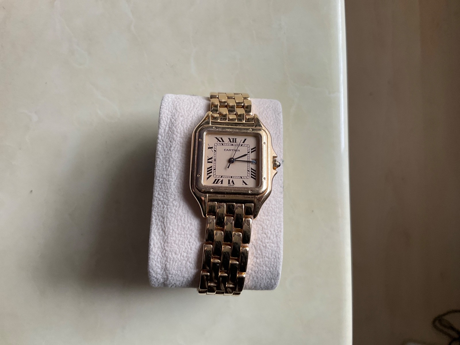 Cartier Panthere Mens 18K Gold 27mm Watch