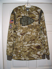 Kansas City Chiefs Salute to Service Dri Fit Hoodie XL Camo Nike NFL On Field