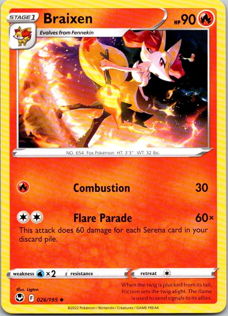 Braixen - 026/195 - Regular 