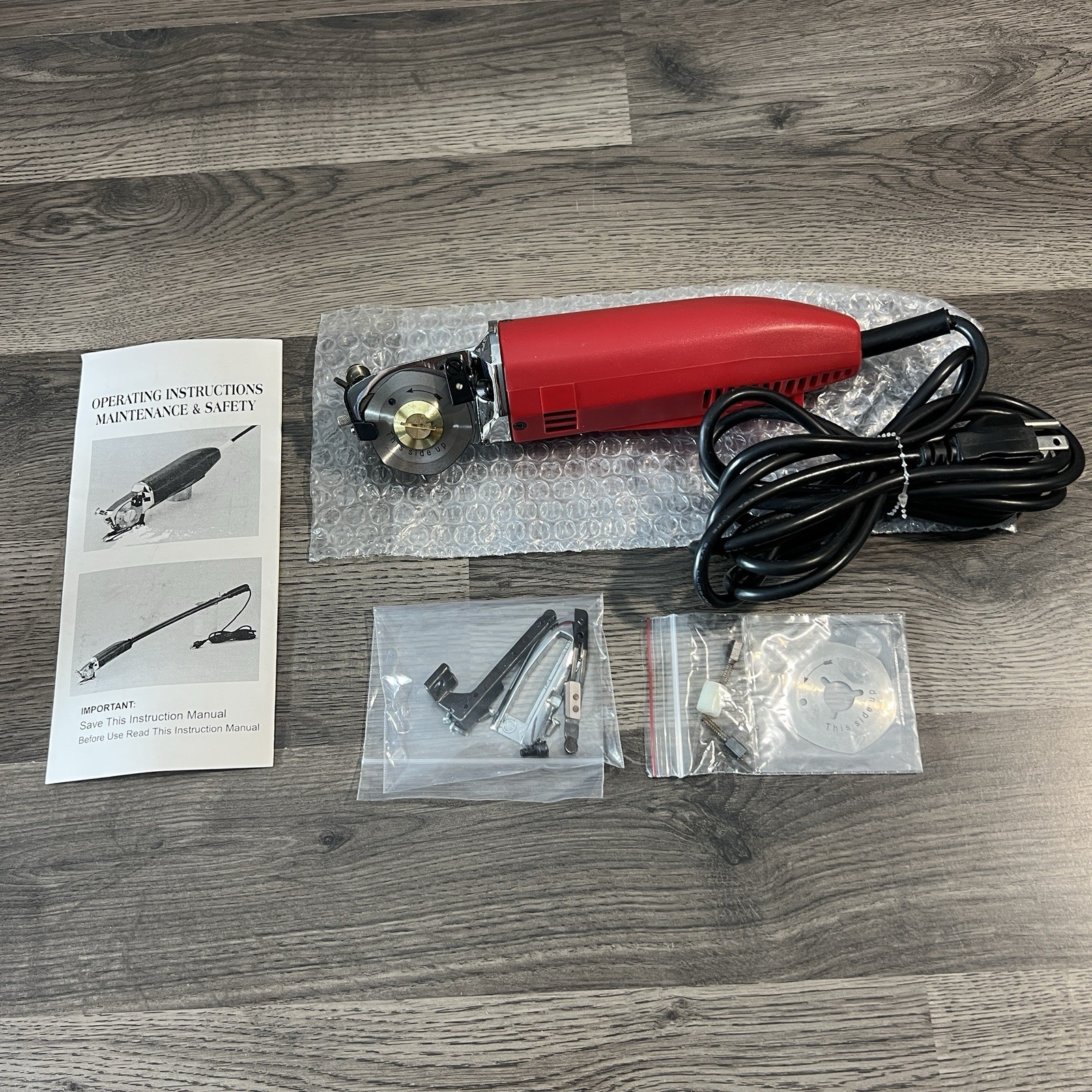 ALLSTAR AS-100K ELECTRIC ROTARY FABRIC CUTTING MACHINE WITH SHARPENER / 110 VOLT