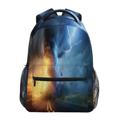 Tornado Colorful Backpack School Book Bag Lightweight Laptop Backpack for Boy...