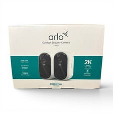 Arlo Essential 3rd GEN Wire-Free 2K Security Camera White 2 Pack VMC3280-100CNS