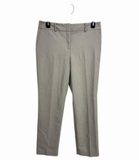 Ann Taylor The straight women's dress pant gray Mid Rise Full Length size 10