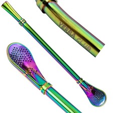 Bombilla Elsa 17,5cm Multicolor - Yerba Club Edition