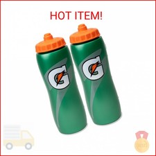 Gatorade 32 Oz Squeeze Water Sports Bottle - Pack of 2 - New Easy Grip Design