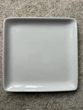 Pampered Chef Simple Additions White Square Plate 10” Serving Dinner Plate