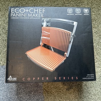 ECO+CHEF Copper Series Contact Grill Model EC-CECG 760 Watts