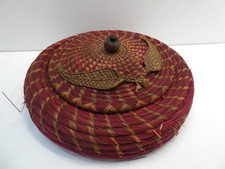 MARJORIE RIDLEY, MT LAWLEY, SOUTH AUSTRALIAN WOVEN GUMTREE DECORATIVE BASKET