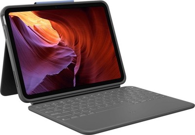 Logitech Rugged Folio Tastatur für iPad 10,9'' (A16/10. Gen) - Deutsch - Graphite