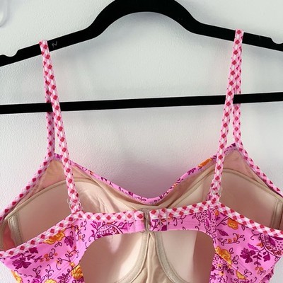 Victoria's Secret - とんこ Vtg Y2K Victoria's Secret VS Swimsuit One Piece Pink Floral Print