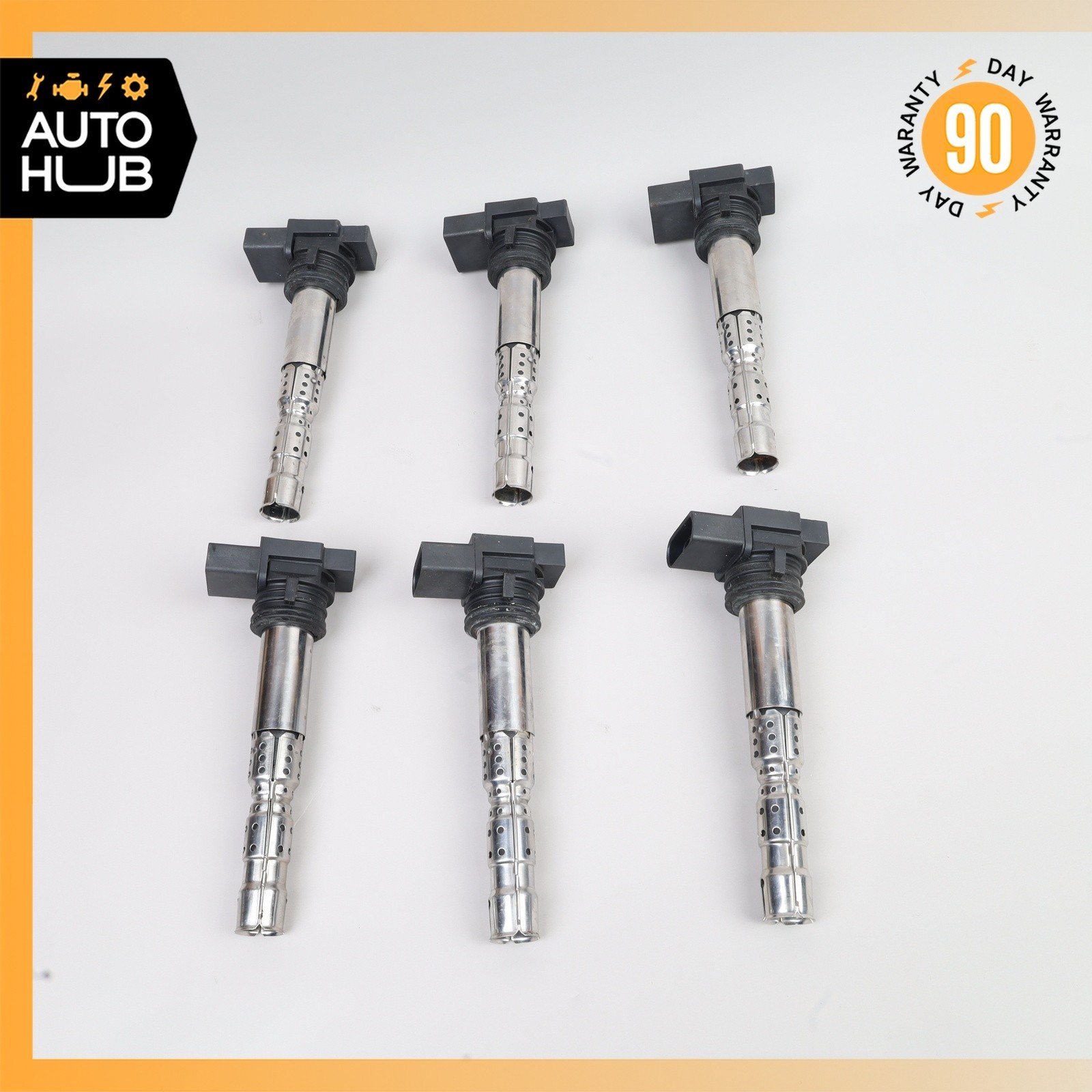 03-18 Bentley Continental GT GTC Flying Spur Ignition Coil Set of 6 OEM 87k