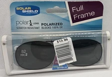 Solar Shield Gentle Grip Polarized Clipons 52 Rec 2 100% UVA/UVB PROTECTION NIP