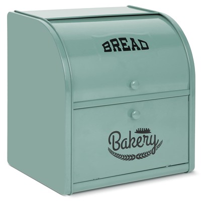 Stainless Steel Bread Box, 2 Layer Roll Top Bread Boxes, Large Capacity Food ...