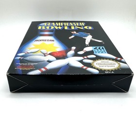 Championship Bowling ( Nintendo NES ) Authentic Tested Complete CIB w/ Poster