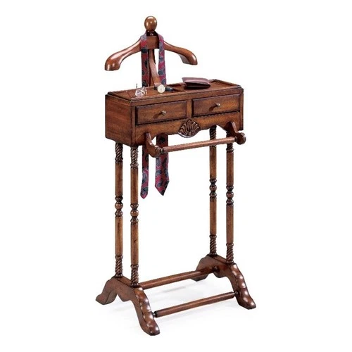 Butler Specialty Company Petrov Wood Valet Stand - Cherry Brown - Picture 1 of 2