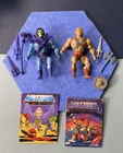 VTG US LOT 1981 He-Man Skeletor MOTU Complete 1981 Taiwan Mattel Softhead Comic
